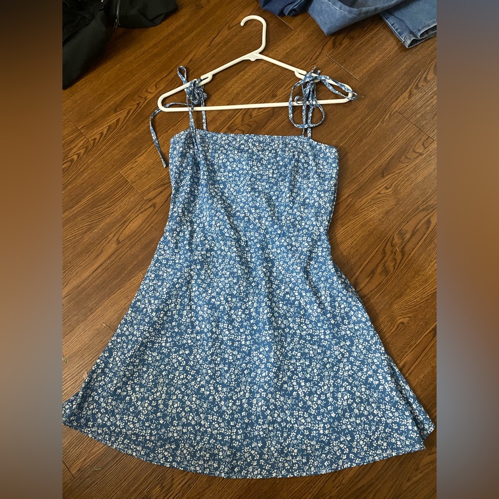 Blue floral sundress